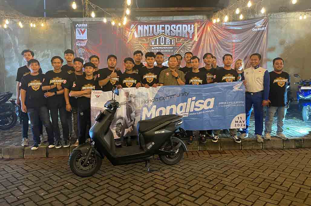 1st Anniversary VIORI Chapter Tangerang dapat sosialisasi motor listrik Honda - WMS