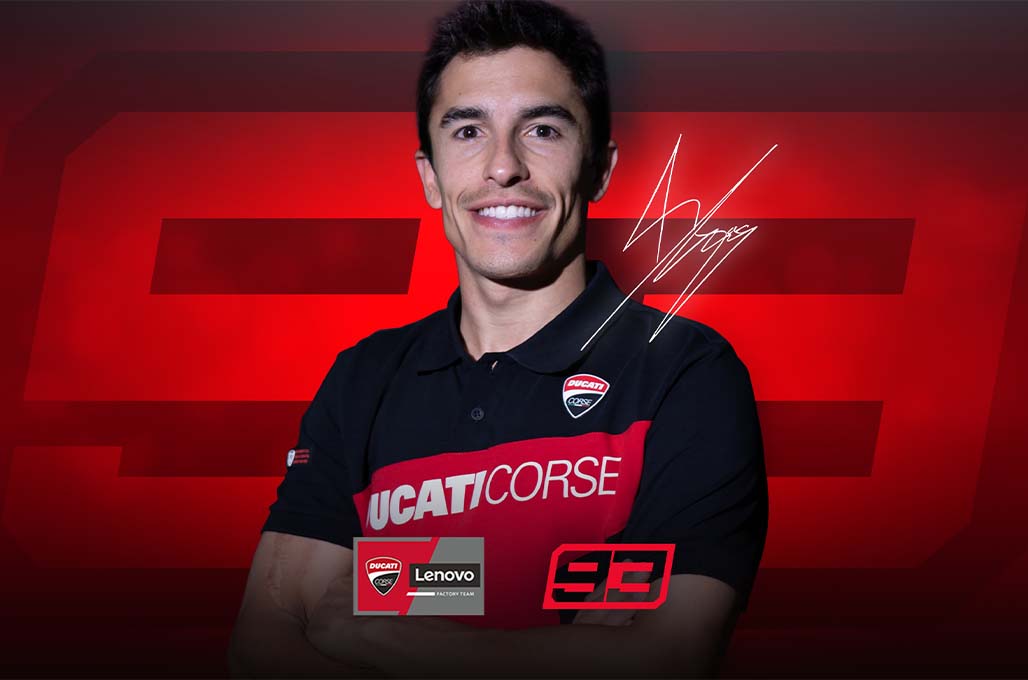 Gresini Racing bantu Marc saat kariernya genting, dua tahun mendatang Marc malah bergabung ke Ducati Lenovo - Ducati & IG Marc Marquez