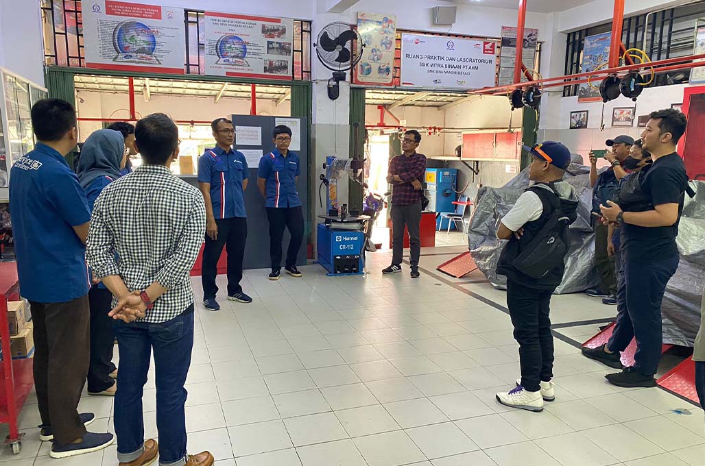 SMK Bina Mandiri Jadi Prototipe Pos AHASS TEFA di Jawa Barat - DAM