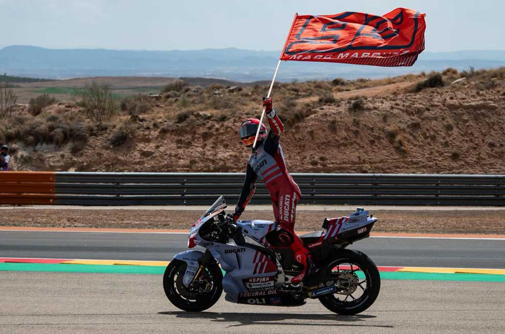 Dominan di Sprint Race Motorland Aragon, Marc Marquez Pertontonkan Ambisi? - GR/medcom.id