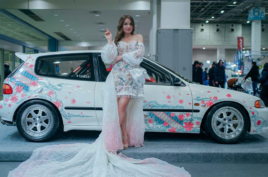 Paduan Batik dan Bunga Sakura Jadi Magnet di Osaka Auto Messe 2025