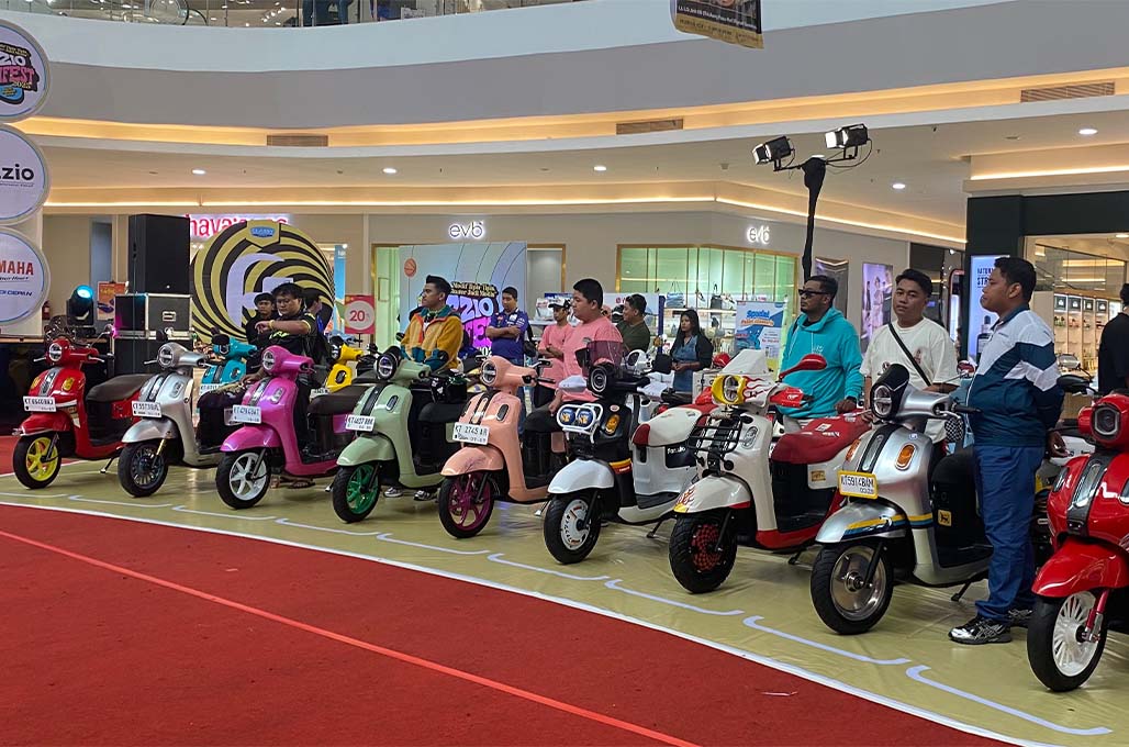 Yamaha Wadahi Perang Modifikasi Tipis-Tipis Fazzio Hybrid di Samarinda
