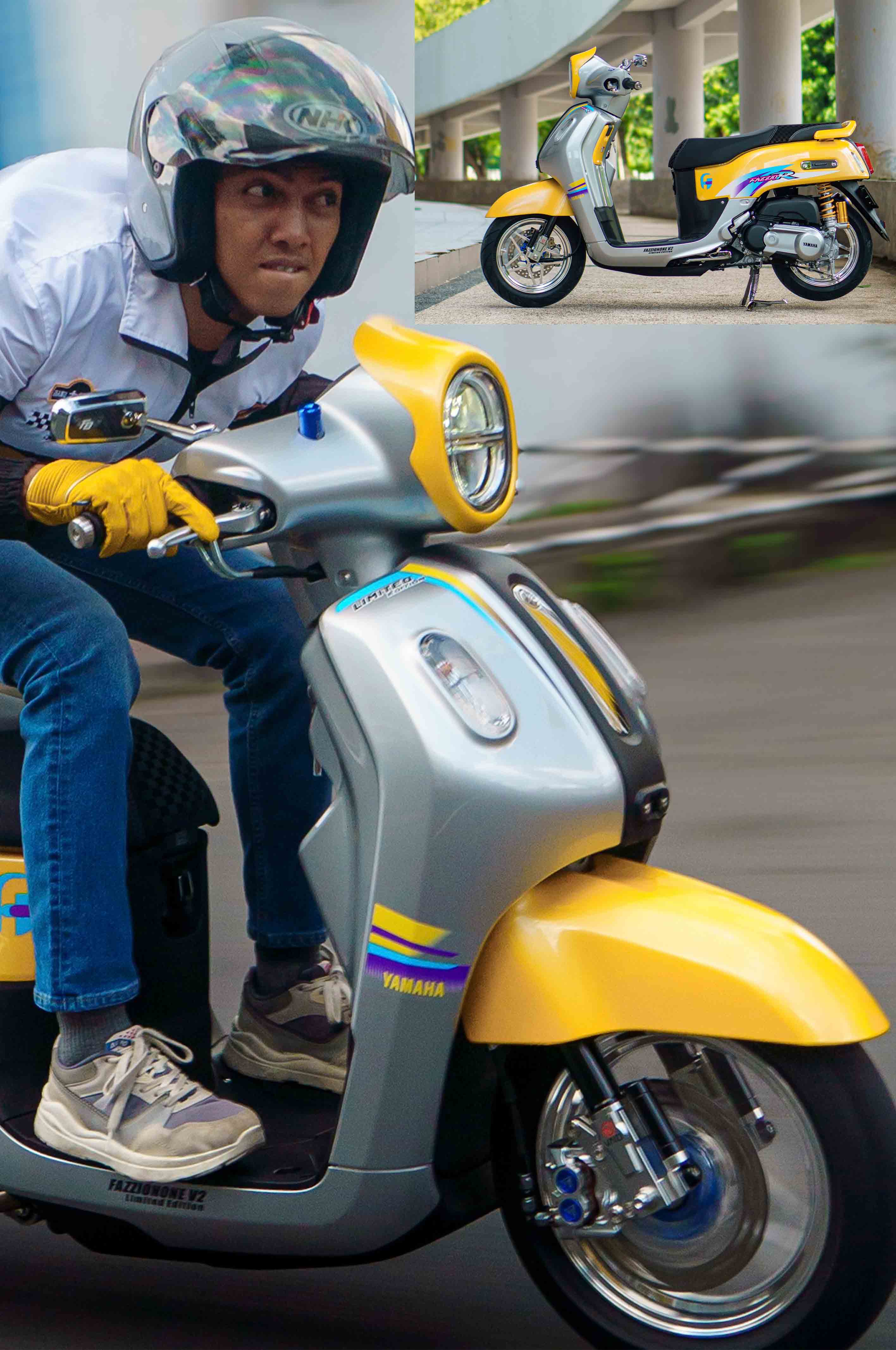 Fazzio Hybrid Gaya Yamaha F1ZR Edisi Terbatas, Boyong Aura Balap Era 90 an