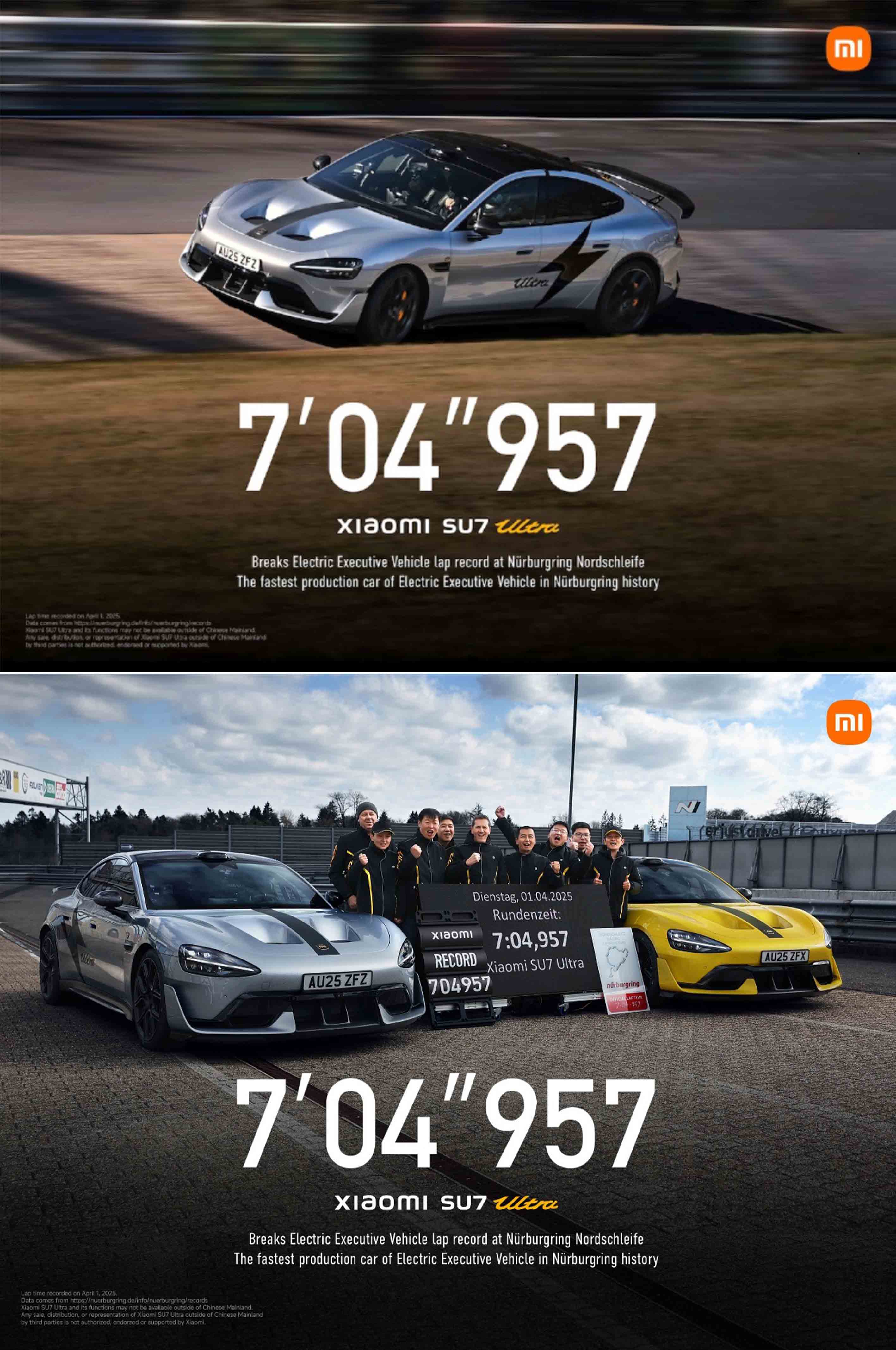 Xiaomi SU7 Ultra Cetak Rekor EV Premium Tercepat di Sirkuit Legendaris