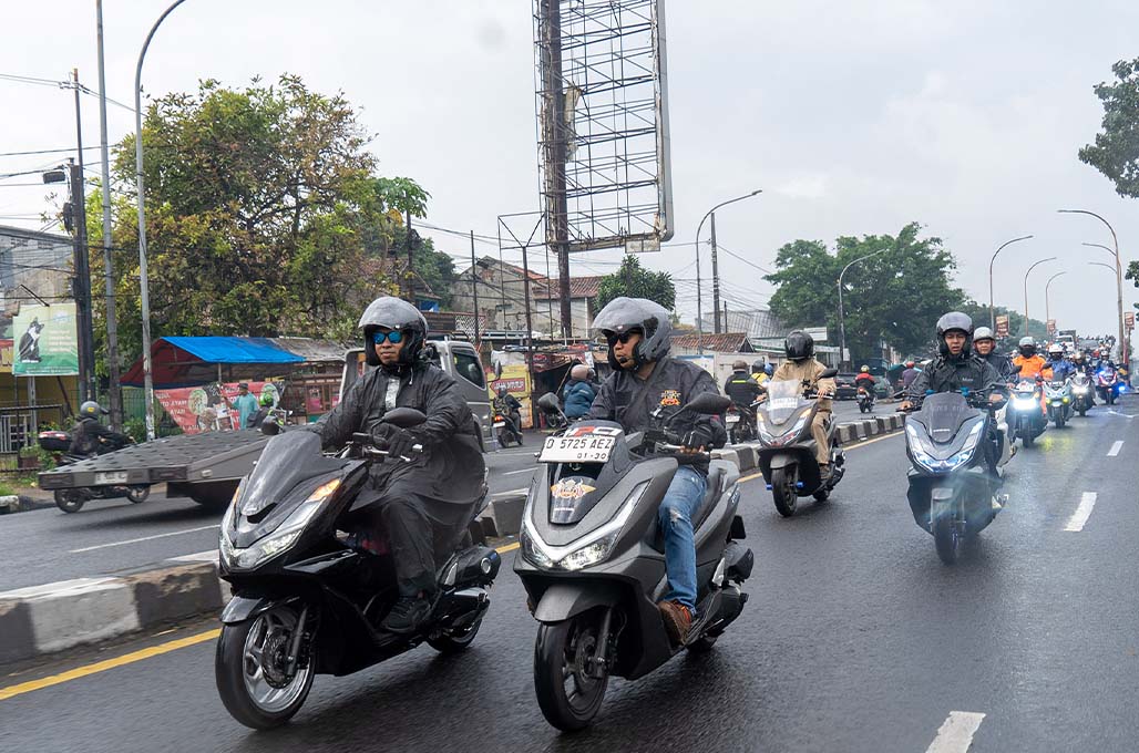 Ratusan Bikers PCX Memadati Jambore Wilayah HPCI Jabar dan Banten