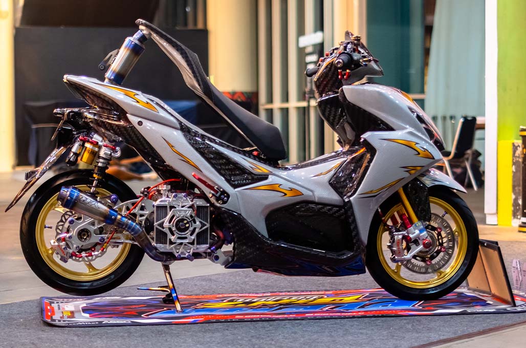 Yamaha Aerox Alpha 'Elea', Berkonsep Cyber Futuristic