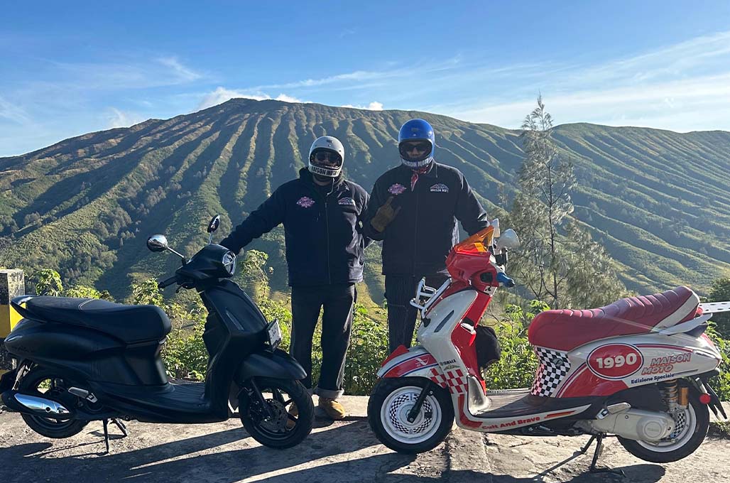 Clan of Classy Vol.2 Malang, Skutik Modifikasi Yamaha Lahap Setiap Tanjakan Menuju Bromo