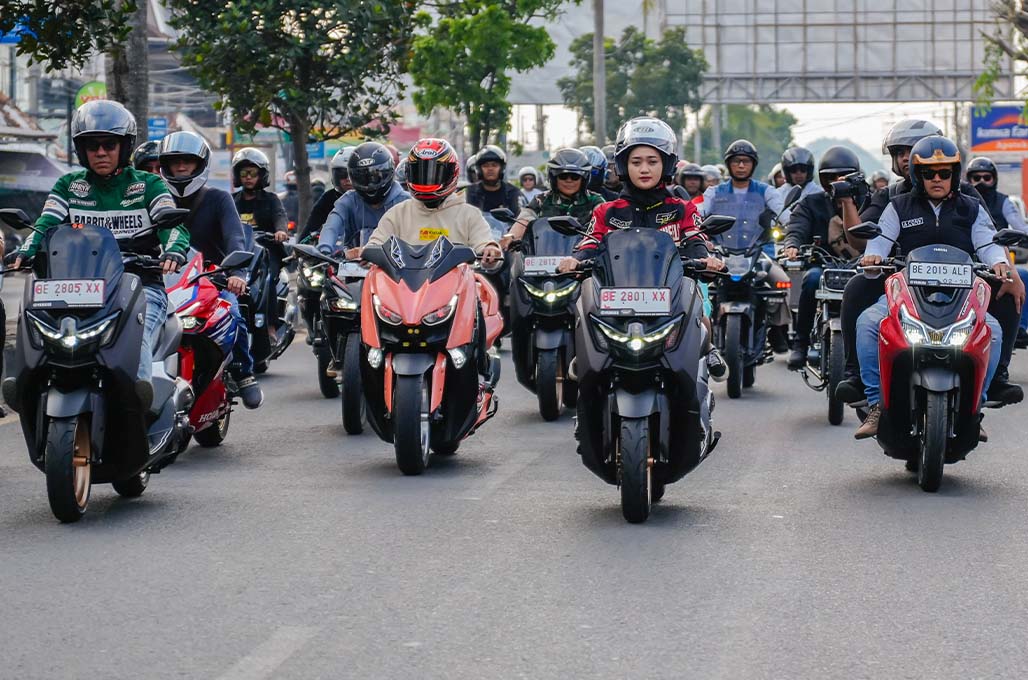 Yamaha Ride & Pride, Gelar Sunmori MAXi Bareng Gubernur Lampung