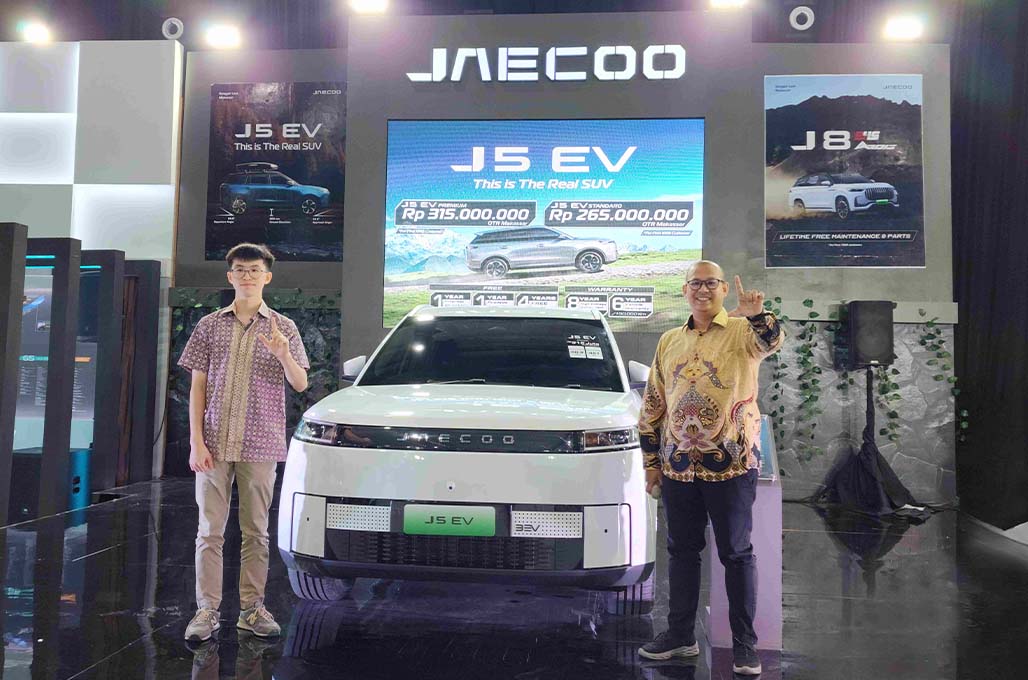 Jaecoo J5 EV Hadir di GIIAS Makassar 2025, Harga Mulai dari Rp265 Juta