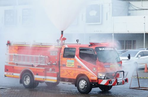 Hino Tampilkan Unit Damkar 300 Series, Sambil Mengedukasi Penanganan Kebakaran