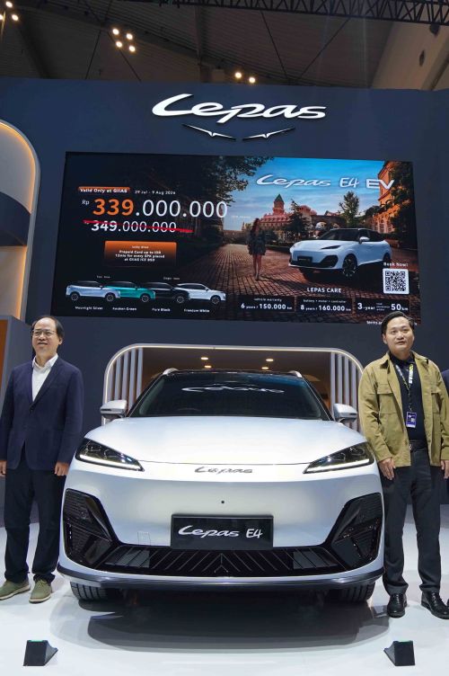 LEPAS E4 EV Pasang Harga Resmi Rp 339 Juta Khusus di GIIAS 2026